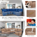 100% Waterproof Sectional Recliner Couch Covers - Image 6