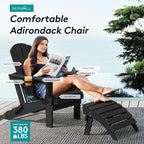 SERWALL HDPE Folding Adirondack Chair - Image 5