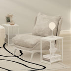 Furinno Simplistic Side Table, 2-Tier Metal Frame Modern End Table - Image 4
