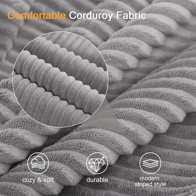 COMAX Convertible Sofa Bed Queen, Corduroy Folding Floor Couch Pull Out Couch - Image 8
