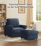 Kidirect 35.5in Oversized Accent Chair, Corduroy Reading Chair - Image 7