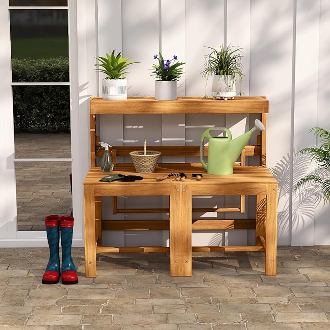 Tangkula 3-in-1 Convertible Bench Picnic Table, Space-Saving Patio Convert A - Image 4