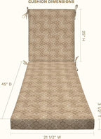 Honeycomb Outdoor Chaise Lounge Cushion - Image 2