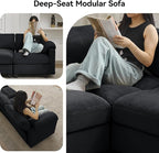 61'' Modular Loveseat Sofa, Extra Deep Seat Cloud Couch - Image 6