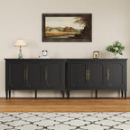 FansaFurn 3-Door Cabinet with Adjustable Shelves, Accent Sideboard with Turned - Image 3