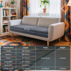 Hokway Couch Cushion Covers Stretch Cushion Covers Sofa Seat Cushion Slipcover - Image 3