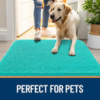 OLANLY Dog Door Mat for Muddy Paws 59x32, Super Absorbent Chenille Mud Mat | - Image 6
