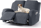 Timeles Extra Wide Recliner Loveseat Cover Oversized Reclining Couch Covers by Timeles-BetterForYourHomeBetterForThePlanet