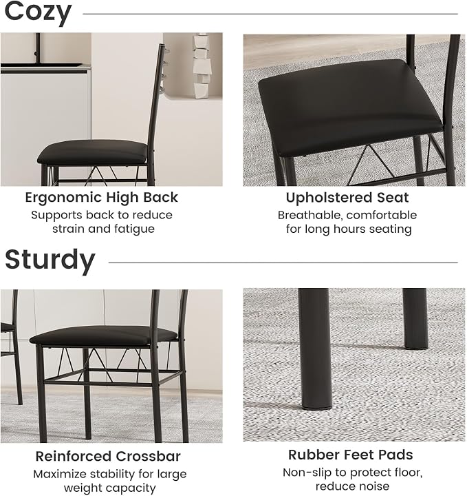 NAFORT 5-Piece Dining Table Set - Image 5
