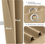 MIULEE Blackout Curtains for Bedroom 2 Panels 40 x 84 Inch Long Taupe Brown | - Image 4