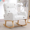 HCHAIRH Rocking Chair Nursery, Sherpa Nursing Rocking Chairs, Upholstered by HCHAIRH