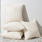 Topfinel Decorative Beige Throw Pillow Covers Cushion Cases, Natural Home Decor by Topfinel