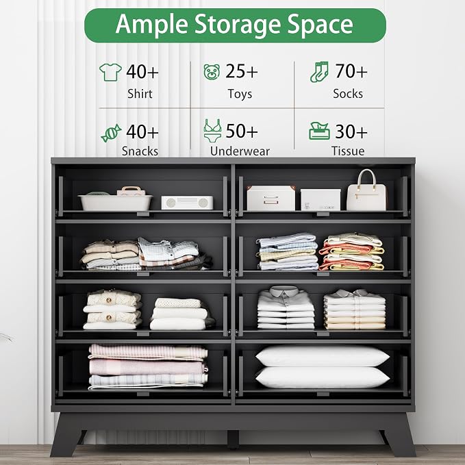 Fluted Dresser for Bedroom - Image 3