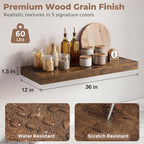 12 inch Deep Floating Shelves for Wall, 36 inch Wide Engineered Wood Wall - Image 3