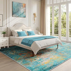 RELEANY Washable 7'x9' Abstract Area Rug - Image 4