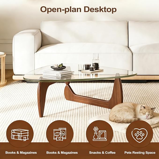 Modern Coffee Table for Living Room Retro Center Table - Image 5