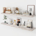 Acovy 48 Inch Floating Shelves, 9.3" Deep Floating Shelf Wall Mounted, Rustic by Acovy