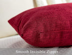 Stellhome Christmas Decorative Rectangle Linen Throw Pillow Covers Solid - Image 3