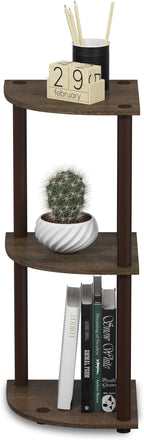 Furinno TURN-N-TUBE Corner Shelf, 3-Tier Corner Bookshelf, Display Storage - Image 6