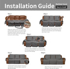 Easy-Going Recliner Sofa Cover, Reversible Couch Cover - Image 7