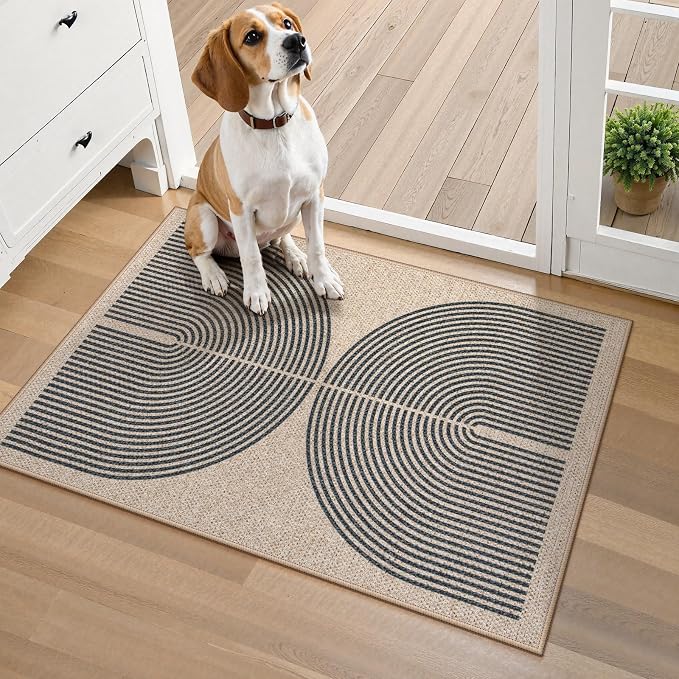 Lahome Rainbow Easy Jute Welcome Mat by Lahome