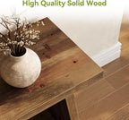 LITTLE TREE Solid Wood TV Stand, Farmhouse Media Console - Image 5