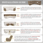 100% Waterproof Sectional Recliner Couch Covers - Image 7