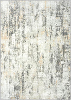 9x12 Area Rugs for Living Room: Washable Abstract Grey Brown Badroom Carpet | - Image 2