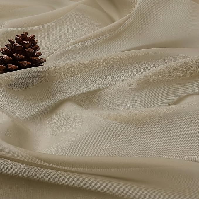 Taupe Bedroom Curtains 2 Panel Sets 96 Inch Length, 59 Inch Extra Wide Light - Image 5