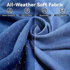 6 Piece Outdoor Patio Wicker Furniture Sets-High Back Outdoor Conversation Set - Image 7
