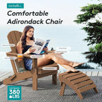 SERWALL Adirondack Chair with Cup Holders - Image 6