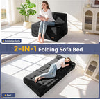 MAXYOYO 8" Folding Sofa Bed, Fold Out Chair Bed Sleeper Chair, Convertible - Image 3