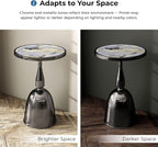 Homes: Inside + Out Halric Modern 24" Tall Round End Table - Image 7