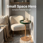 Gesodant Boho Single Leg Round Side Table - Image 4