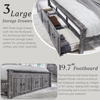 Aitjunz Farmhouse King Size Bed Frame - Image 5