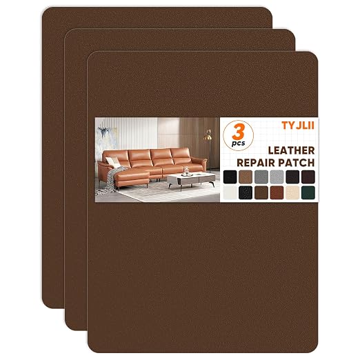 Leather Repair Patch Self Adhesive, 8.3″ x 11″ Vinyl Patch Kit, Leather Repair by Unknown