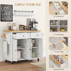 HOMCOM Kitchen Island Cart - Image 5