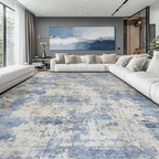 Aelenmu 10x14 Area Rugs for Living Room Dining Room Washable Blue | Soft Modern - Image 2