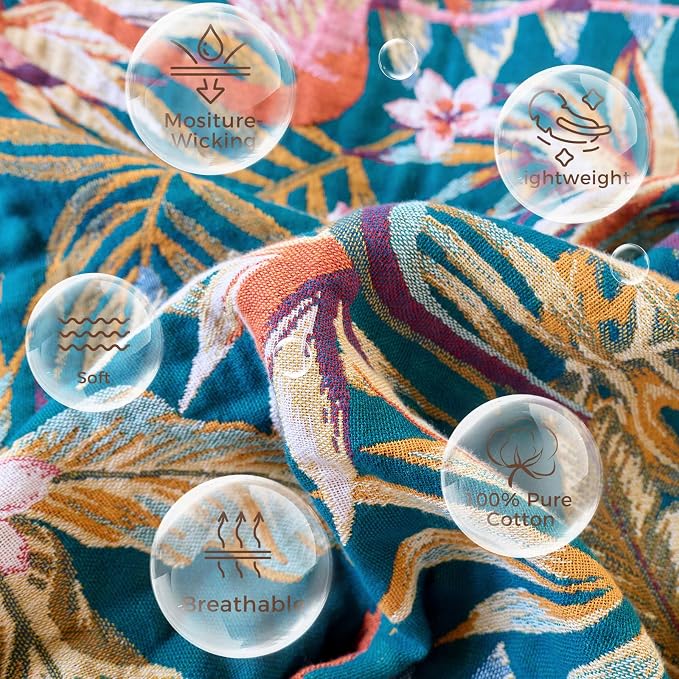 LUTBM Boho Throw Blanket for Couch Sofa Chair Cotton Summer Blankets for - Image 7