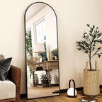 HARRITPURE 59"x16" Arched Full Length Mirror, Arch Floor Mirror by HARRITPUREHome