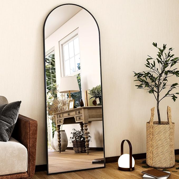 HARRITPURE 59"x16" Arched Full Length Mirror, Arch Floor Mirror by HARRITPUREHome