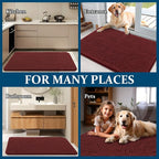 OLANLY Dog Door Mat for Muddy Paws 45x27, Super Absorbent Chenille Mud Mat | - Image 8