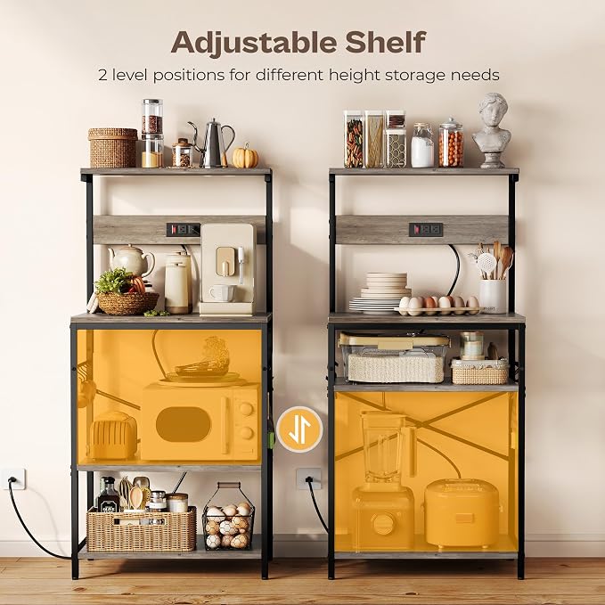 SUPERJARE Kitchen Bakers Rack - Image 4