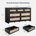 SICOTAS 7 Drawer Dresser for Bedroom, Large Chest of Drawers for Bedroom - Image 3