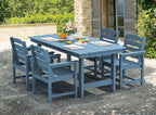 SERWALL Patio Table Set, Outdoor HDPE Dining Furniture - Image 7