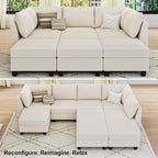 Belffin Modular Sectional Sofa Bed - Image 5