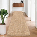 2x8 Bedside Area Rugs for Bedroom Soft Fluffy Shag Beige Rug for Hallway - Image 3