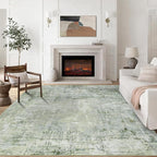 Aelenmu 8x10 Area Rugs for Living Room Bedroom Dining Room Washable Green | by Aelenmu