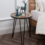 Greenage Reclaimed Wood End Table Bedroom - Image 4