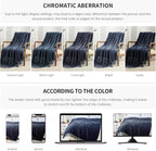 BOURINA Navy Throw Blanket 50 x70 Inches Jacquard Argyle Throw Textured Solid - Image 7